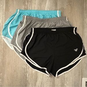 Varsity Shorts 3 Pack (black, grey, teal/light blue)
